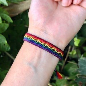 Rainbow Friendship Woven Bracelet